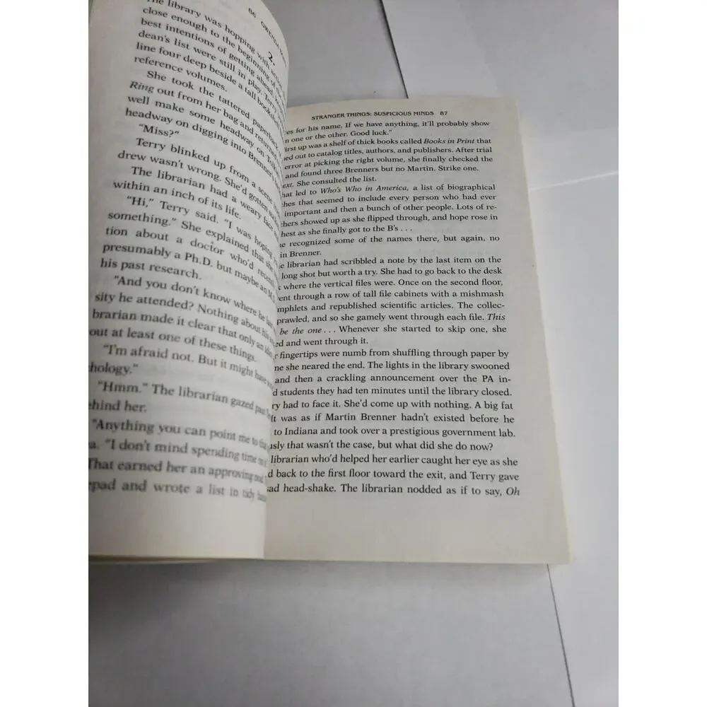 Stranger Things Suspicious Minds Gwenda Bond trade paperback